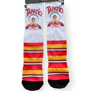 Brand New with Tag Mens Odd Tapatio Hot Sauce Crew Socks, 6-13